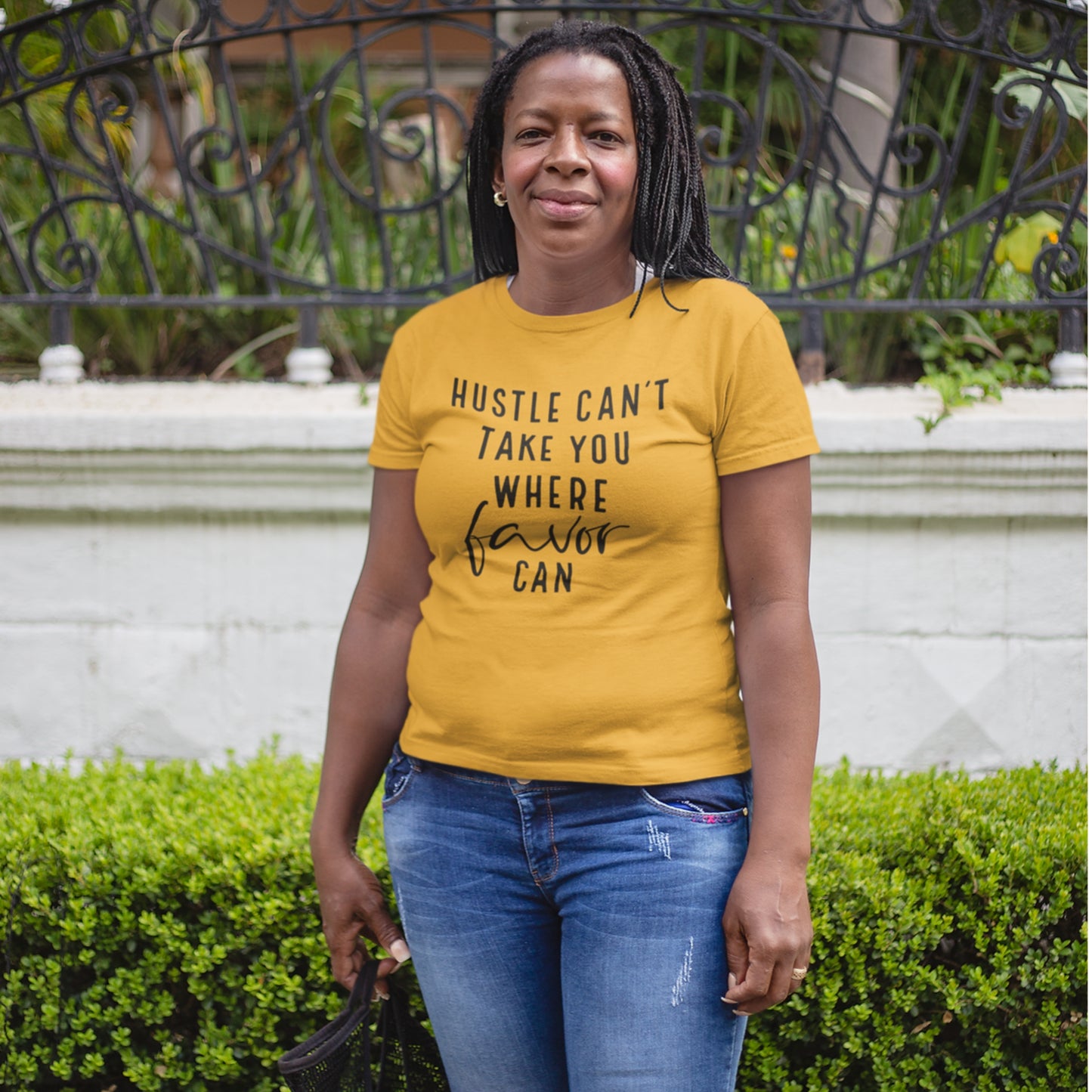 Hustle Can't Favor Can Tee