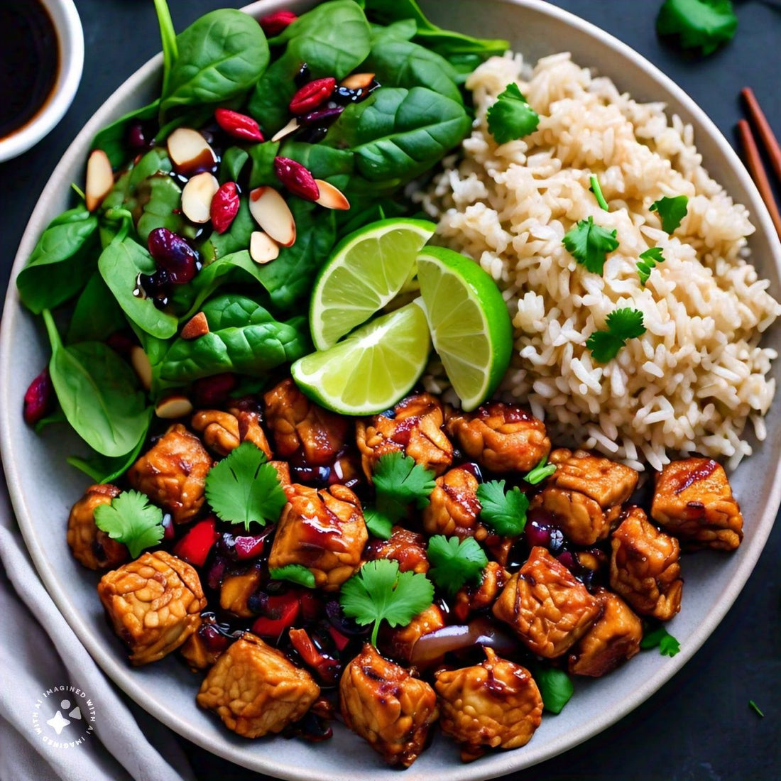 Plant Based Barbecue Chicken and Rice