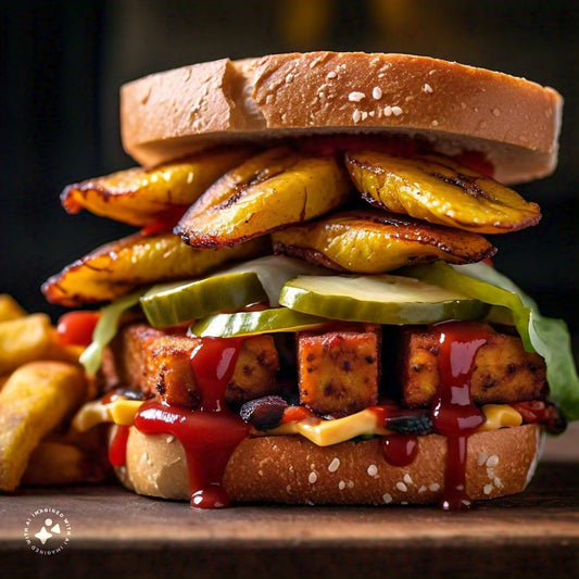 Fried Plantain and Tofu Sandwich